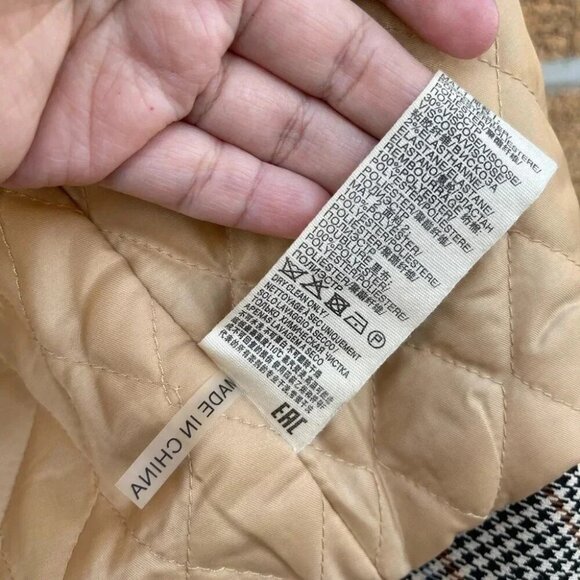 SUNCOO PARIS  CROPPED HOUNDSTOOTH JACKET SMALL - Picture 11 of 13